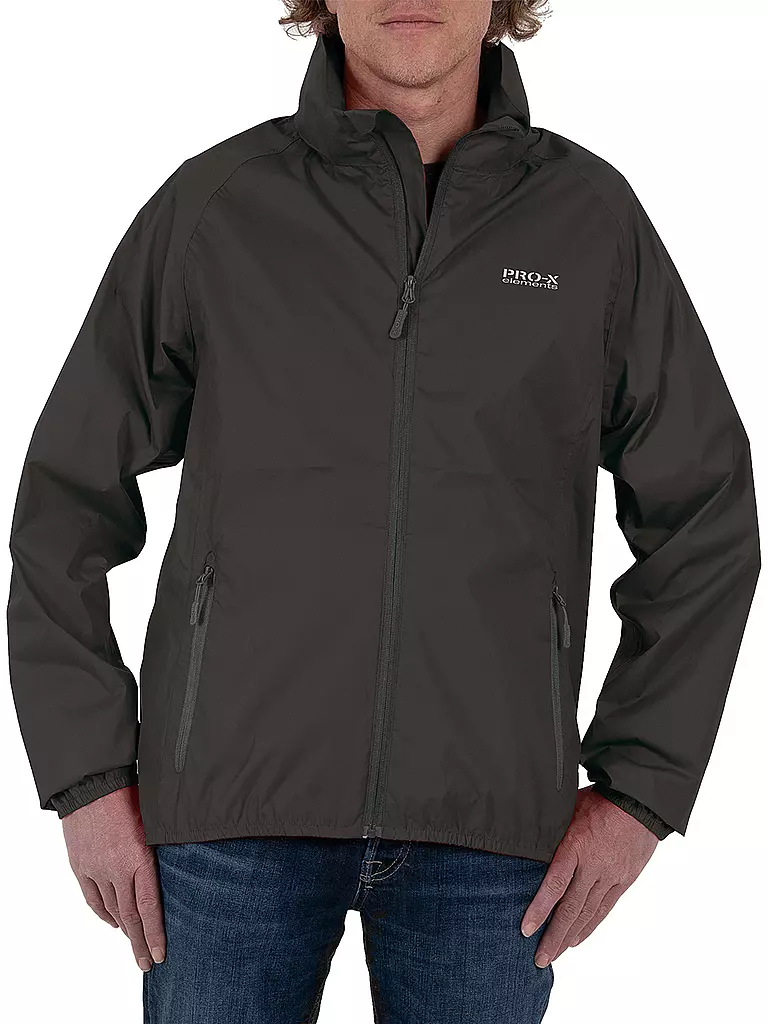 PRO-X ELEMENTS | Veste de pluie homme Packable | Gris