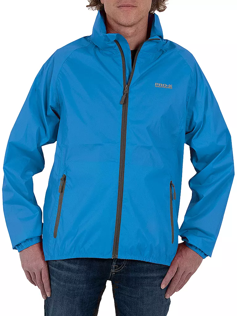 PRO-X ELEMENTS | Veste de pluie homme Packable | Bleu