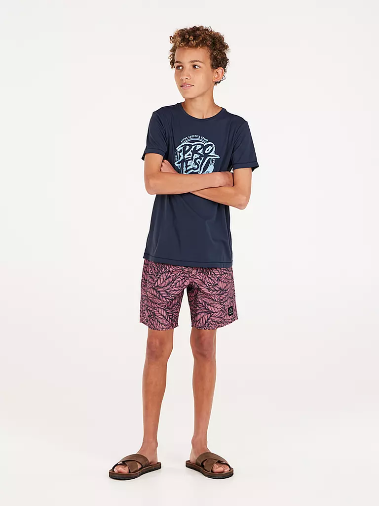 PROTEST | Jungen Lycrashirt PRTISLAND JR | Bleu foncé