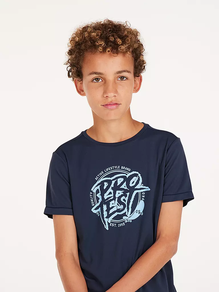 PROTEST | Jungen Lycrashirt PRTISLAND JR | Bleu foncé
