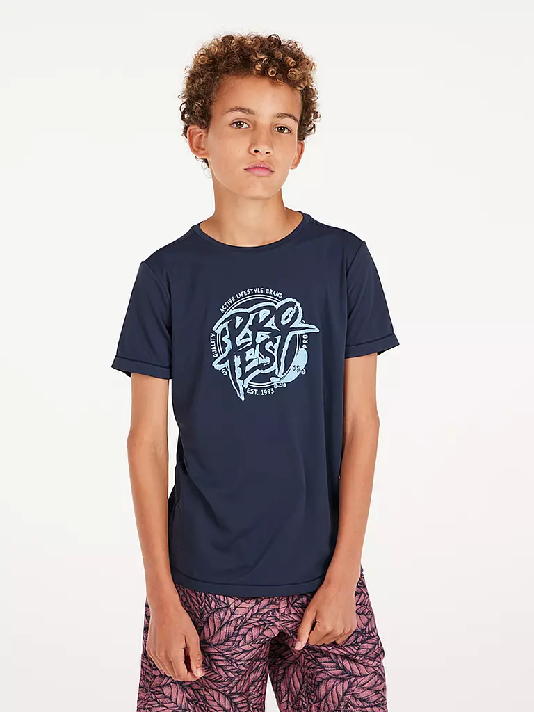 PROTEST | Jungen Lycrashirt PRTISLAND JR | Bleu foncé