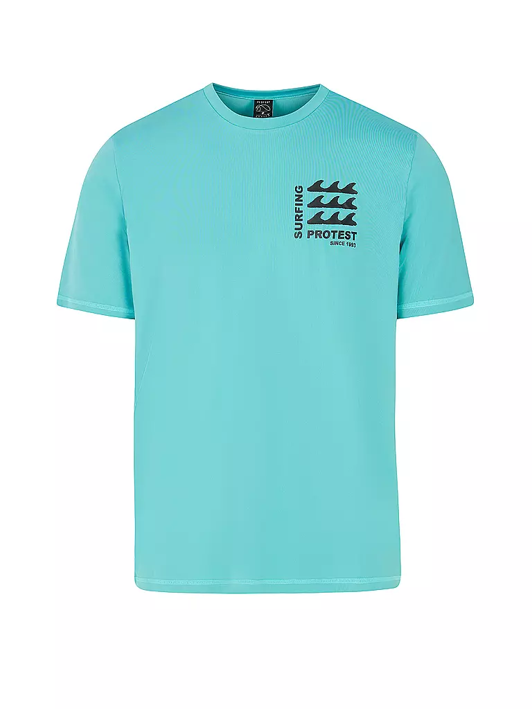 PROTEST | Lycrashirt PRTDeer Surf pour hommes | Turquoise