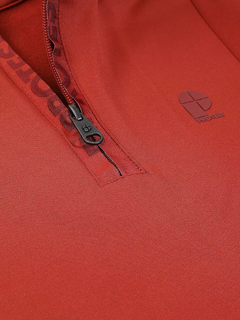 PROTEST | Sous-pull zippé pour enfant REWILLOWY JR | Orange