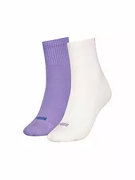 PUMA |  Damen Freizeitsocken Heart Logo Short Crew 2er Pkg.  | Lilas