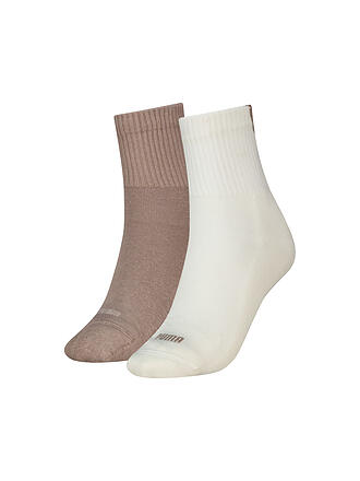 PUMA | Chaussettes de loisirs pour femmes Heart Logo Short Crew lot de 2 paires