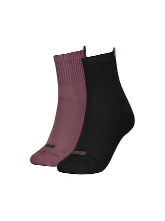 PUMA | Chaussettes décontractées pour femmes Heart Logo Short Crew, paquet de 2