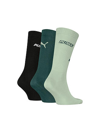 PUMA | Chaussettes décontractées pour hommes Logo Stacking Crew, lot de 3