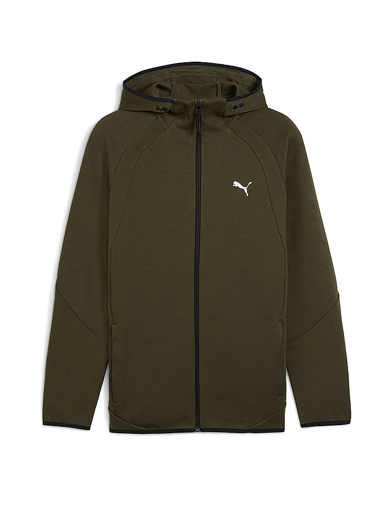 Veste à capuche EVOSTRIPE FZ olive S