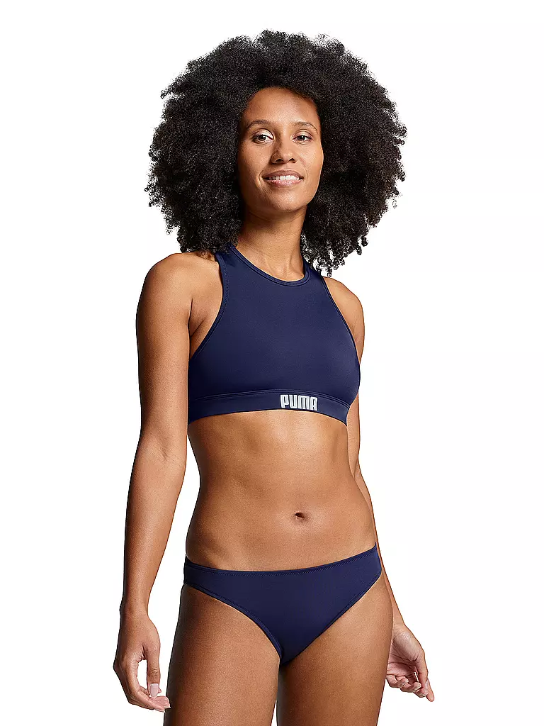 PUMA | Bas de bikini femme | Bleu foncé