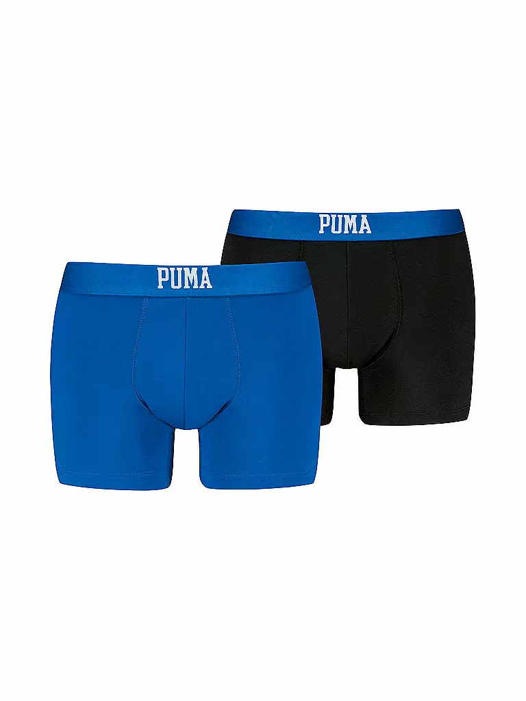 PUMA | Boxer homme logo en relief lot de 2 | Bleu
