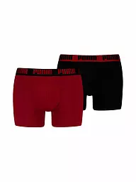 PUMA | Boxer pour homme Everyday Basic, lot de 2 | Rouge foncé