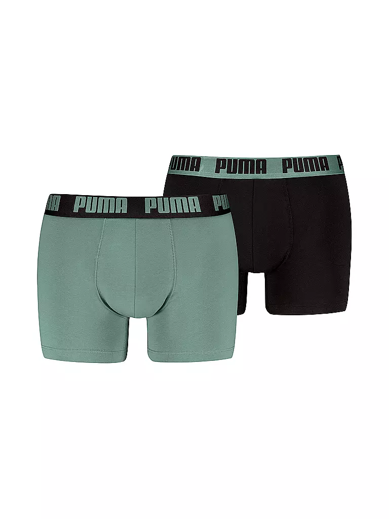 PUMA | Boxershorts pour homme Everyday Basic, lot de 2 | Vert clair
