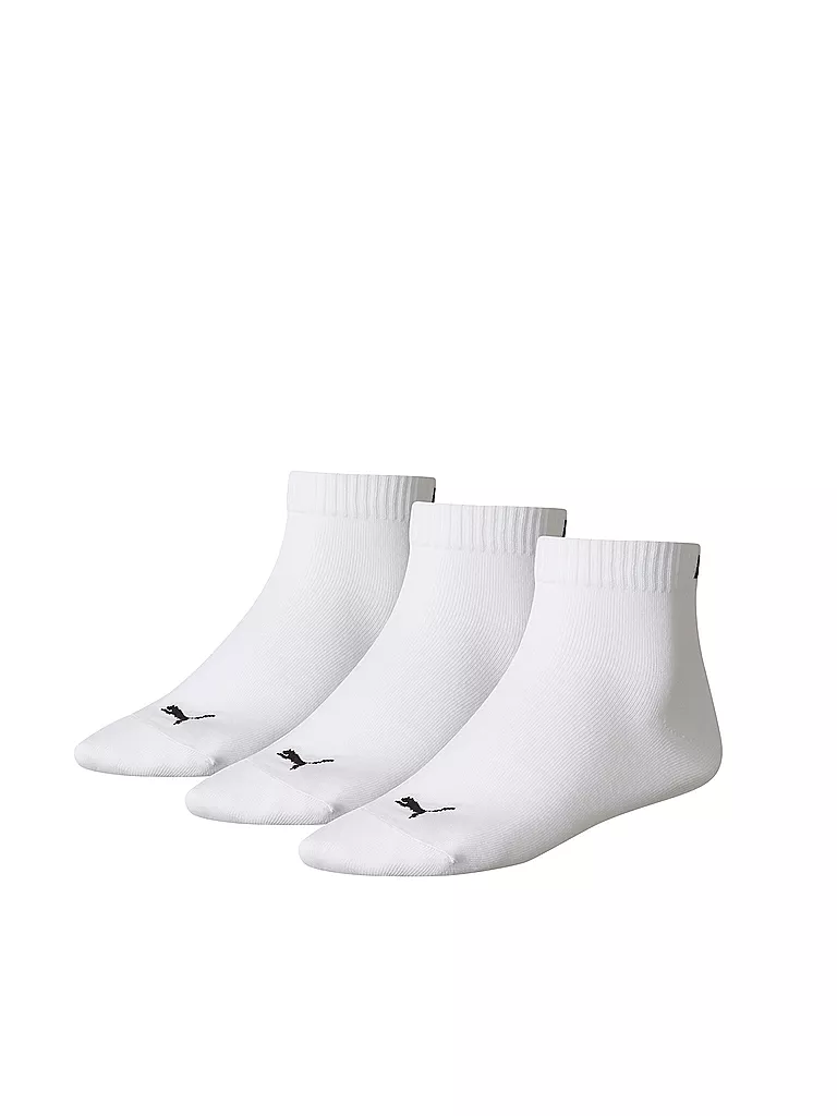 PUMA | Chaussettes de cheville Quarter lot de 3 | Blanc