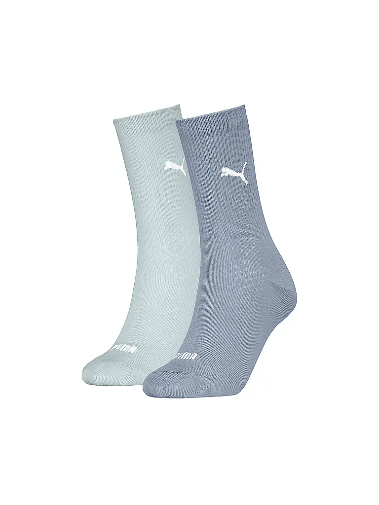 PUMA | Chaussettes de loisirs pour femmes, lot de 2 | Bleu clair