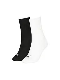 PUMA | Chaussettes de loisirs pour femmes Scallop Edge, lot de 2 | Blanc
