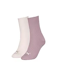 PUMA | Chaussettes de loisirs pour femmes Scallop Edge, lot de 2 | Rose