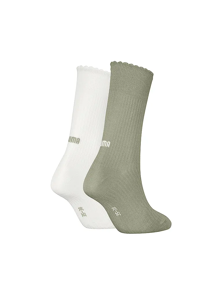 PUMA | Chaussettes de loisirs pour femmes Scallop Edge, lot de 2 |