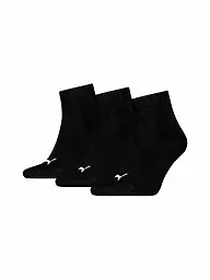 PUMA | Chaussettes de loisirs Quarter Plain, lot de 3 | Noir