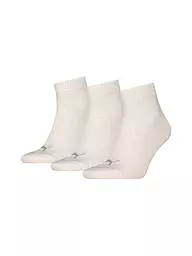 PUMA | Chaussettes de loisirs Quarter Plain, lot de 3 | Crème