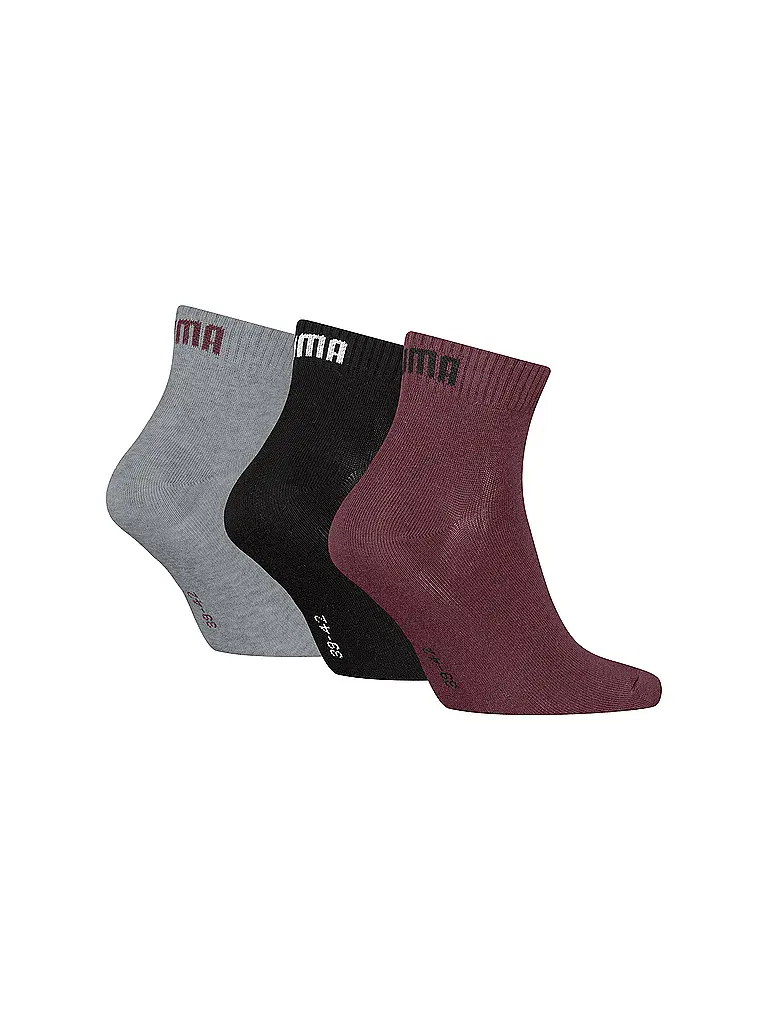 PUMA | Chaussettes de loisirs Quarter Plain, lot de 3 |