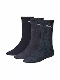 PUMA | Chaussettes de sport Crew, lot de 3 | Bleu foncé