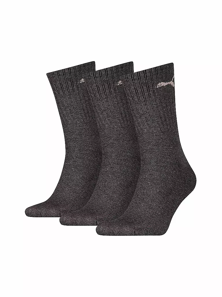 PUMA | Chaussettes de sport Crew, lot de 3 | Gris