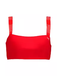 PUMA | Damen Bikinioberteil Bandeau | Rouge
