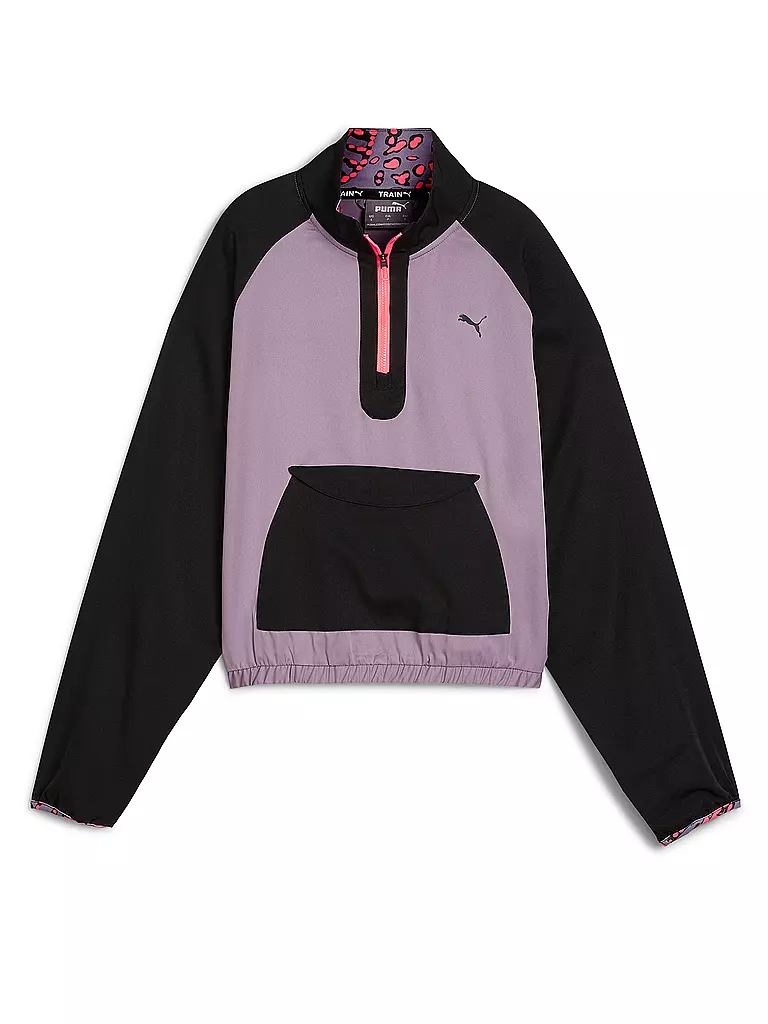 PUMA | Damen Fitnesssweater Half Zip Woven | Lilas