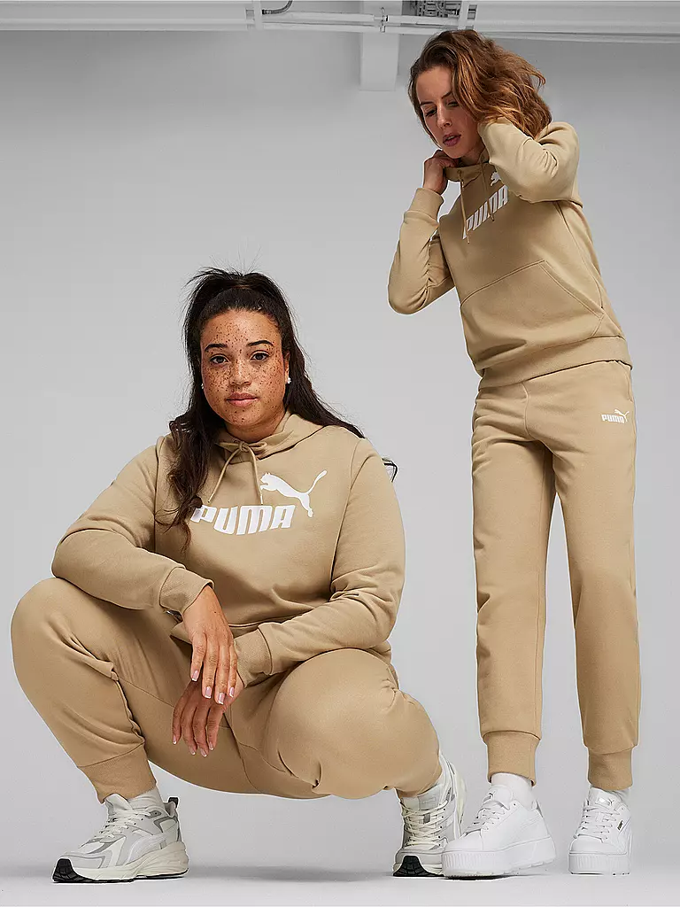 PUMA | Damen Hoodie ESS Logo | Camel