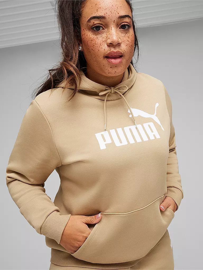 PUMA | Damen Hoodie ESS Logo | Camel