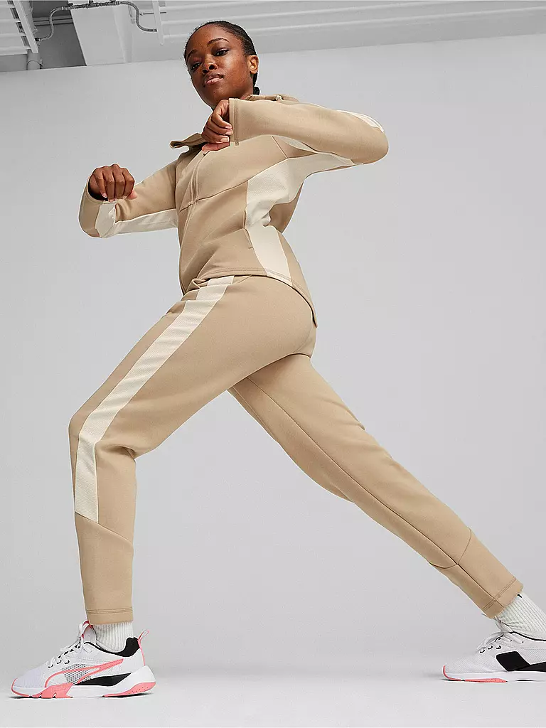 PUMA | Damen Kapuzenjacke Evostripe | Camel