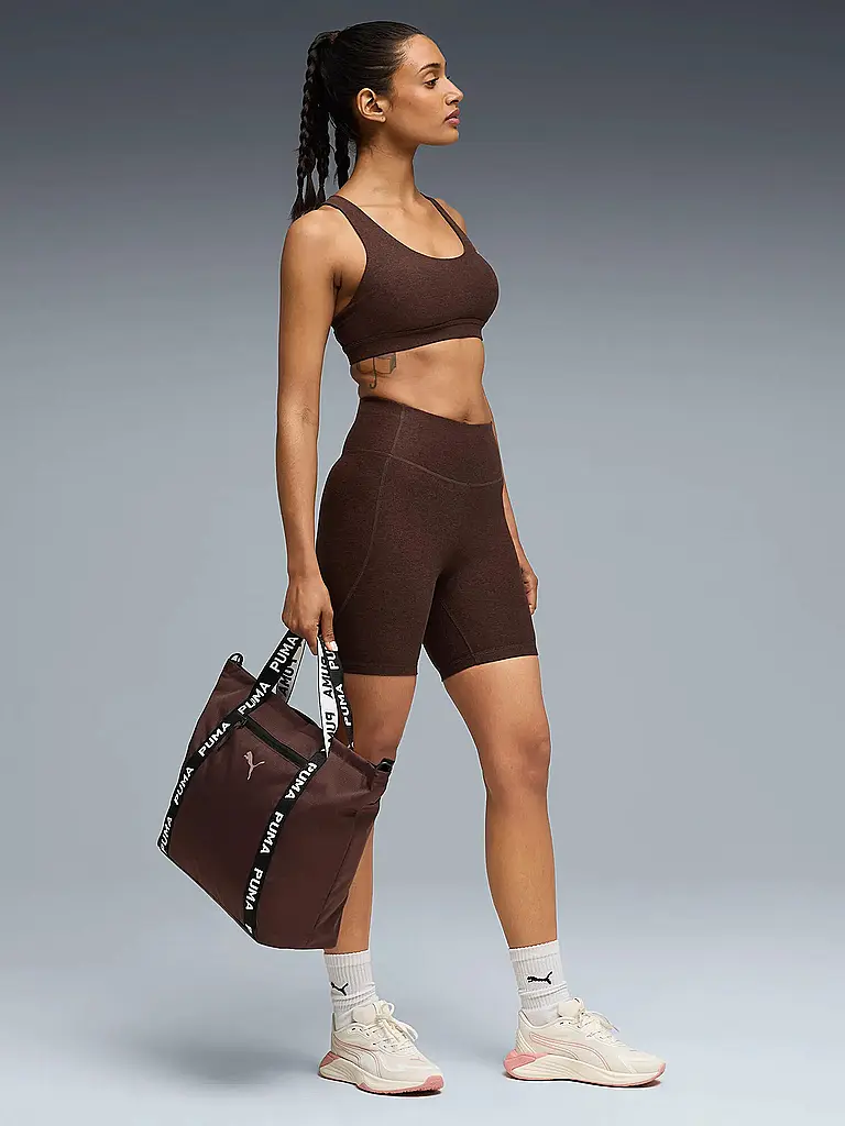 PUMA | Damen Sport-BH CLOUDSPUN Medium Support | Marron