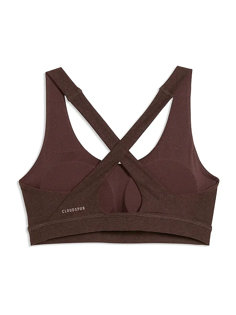 PUMA | Damen Sport-BH CLOUDSPUN Medium Support | Marron