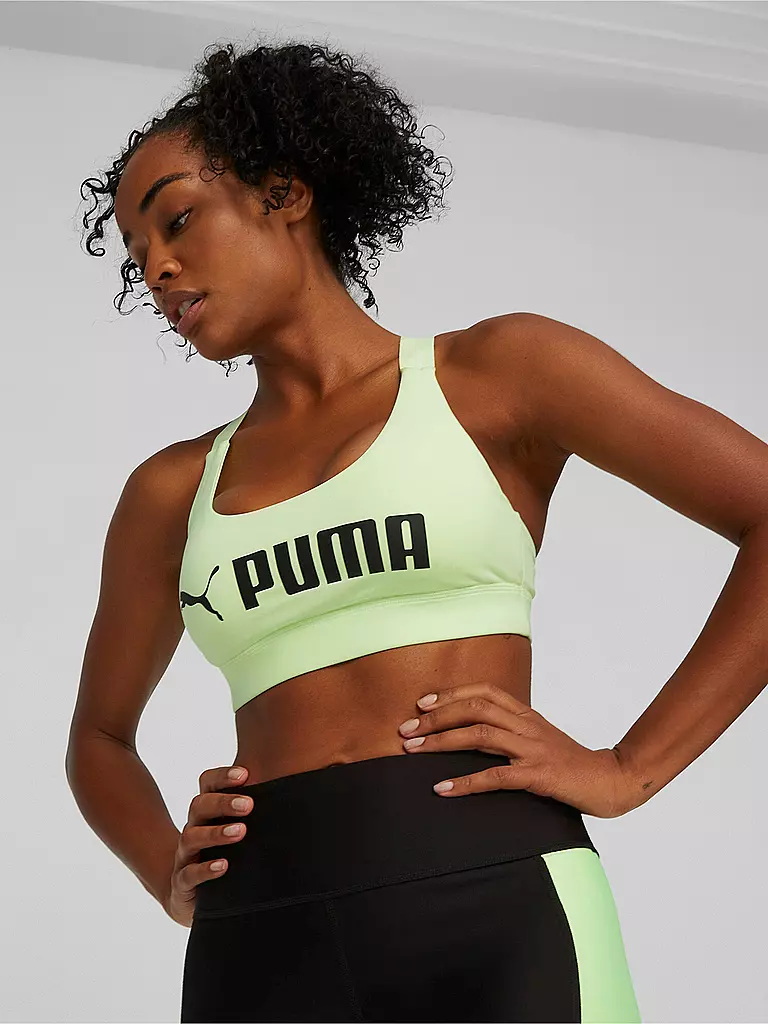 PUMA | Damen Sport-BH Fit Medium Support | Vert