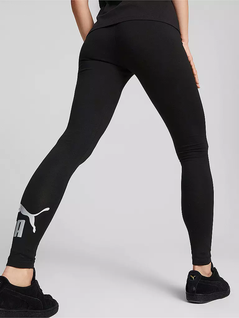 PUMA | Damen Tight Essentials Metallic | Noir