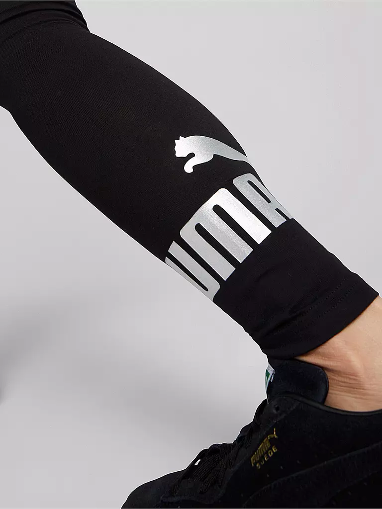 PUMA | Damen Tight Essentials Metallic | Noir