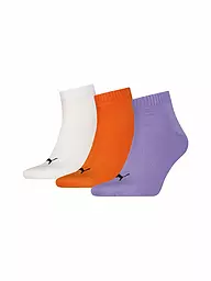 PUMA | Chaussettes de loisirs Quarter Plain, lot de 3 | Lilas
