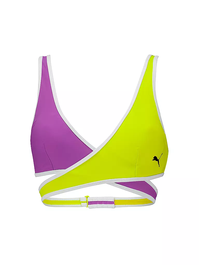 PUMA | Haut de bikini contour plonge pour femmes | Lilas
