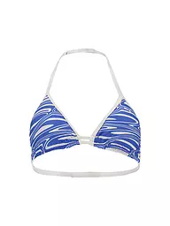 PUMA | Haut de bikini triangle imprimé pour femme | Bleu