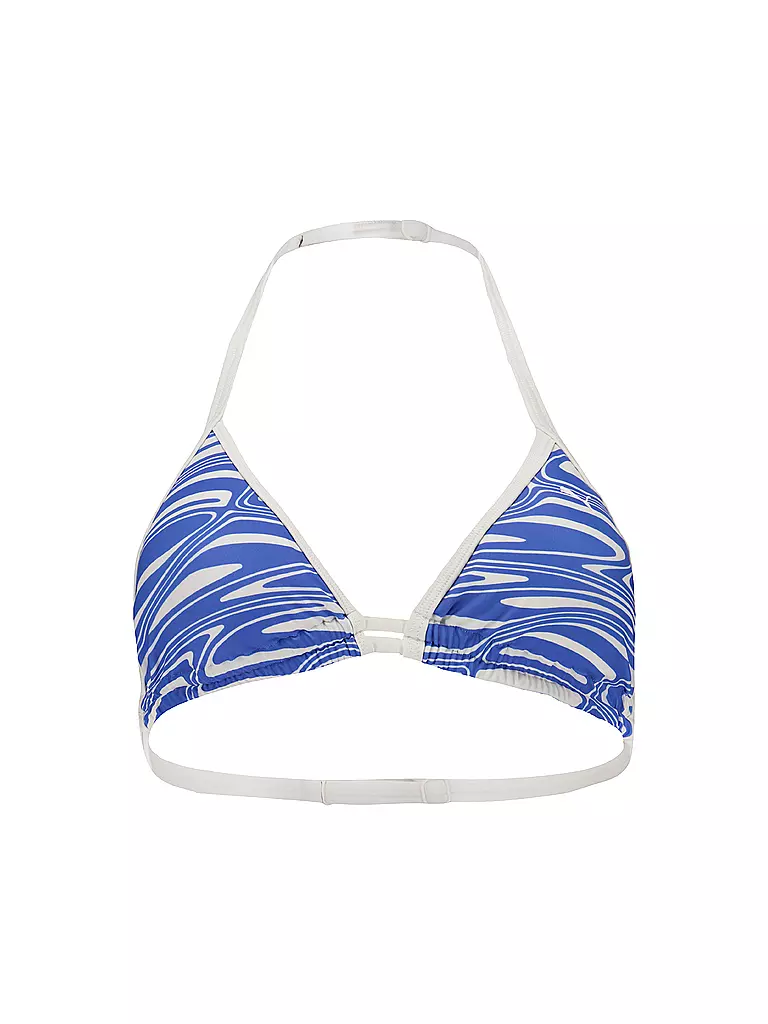 PUMA | Haut de bikini triangle imprimé pour femme | Bleu