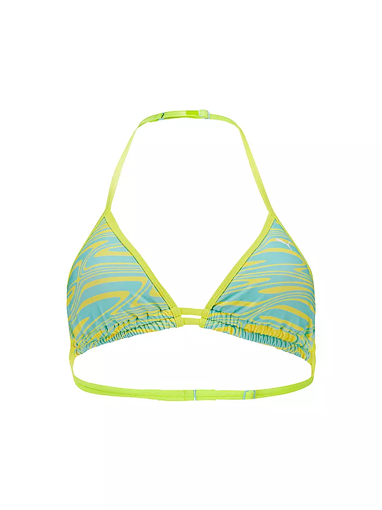 PUMA | Haut de bikini triangle imprimé pour femme | Jaune