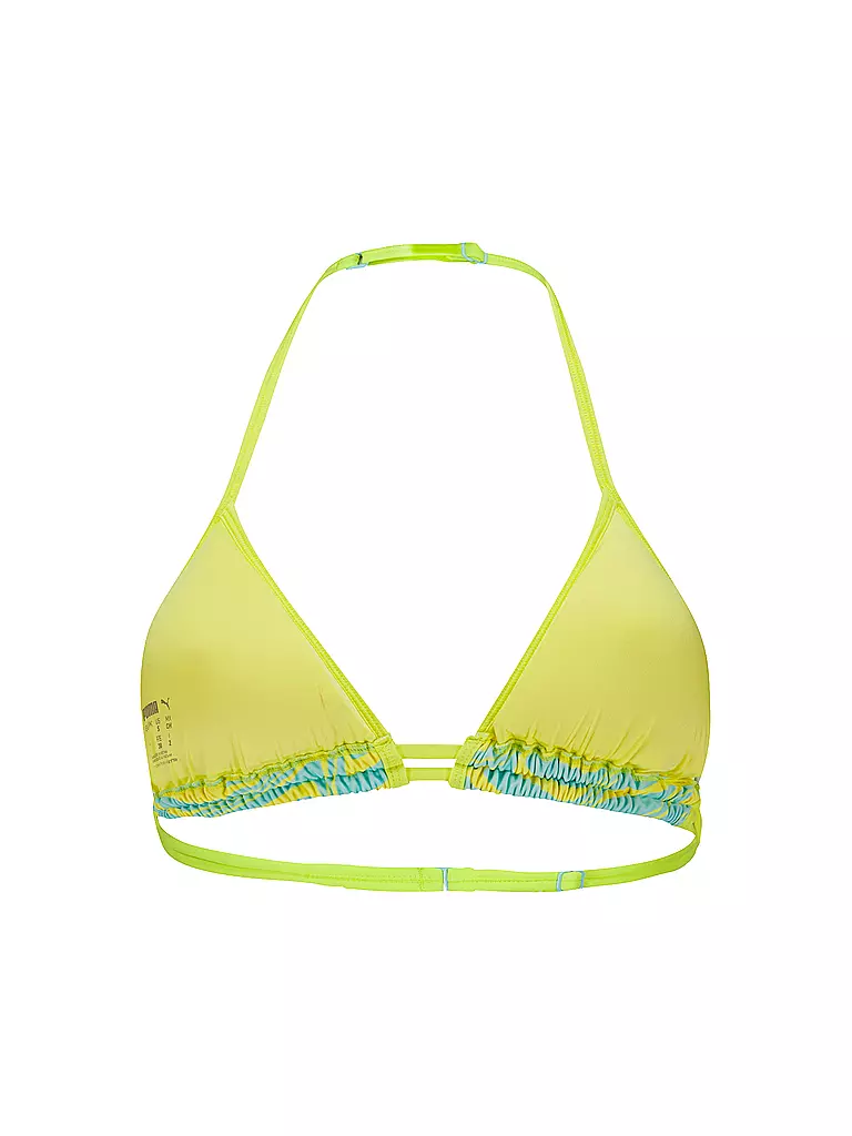 PUMA | Haut de bikini triangle imprimé pour femme | Jaune