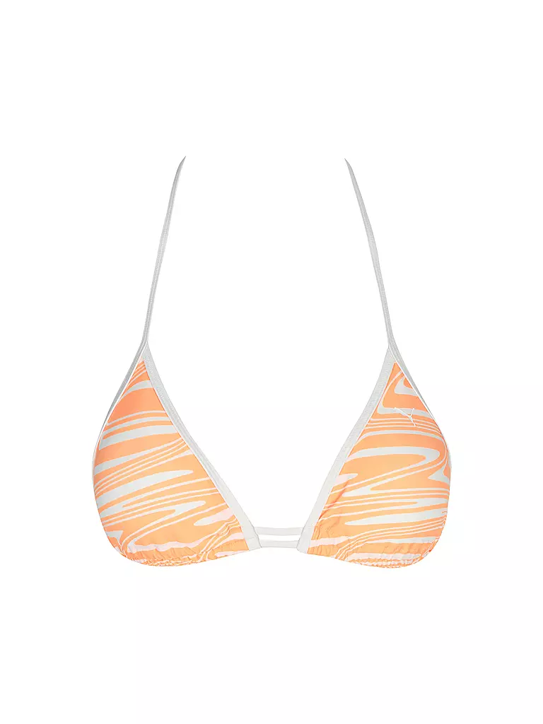 PUMA | Haut de bikini triangle imprimé pour femmes | Orange