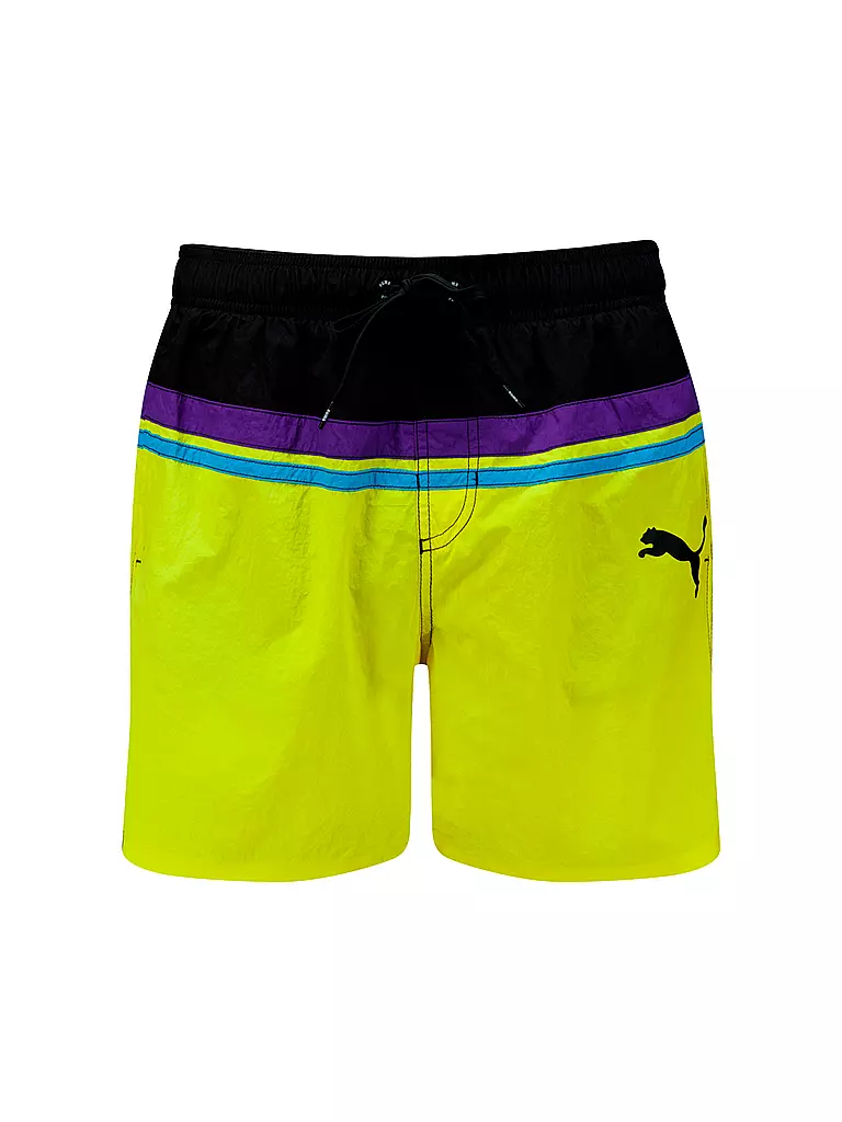 PUMA | Herren Badeshort Mid Heritage | Jaune