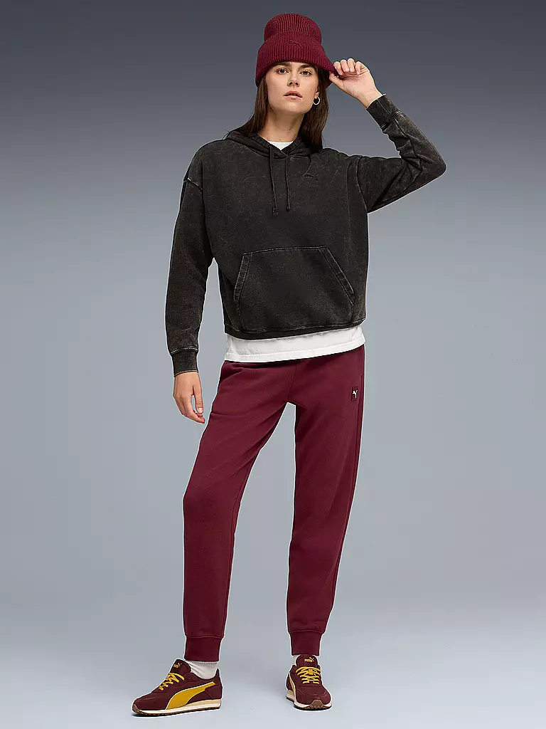 PUMA | Jogging ESS ELEVATED pour femmes | Rouge foncé