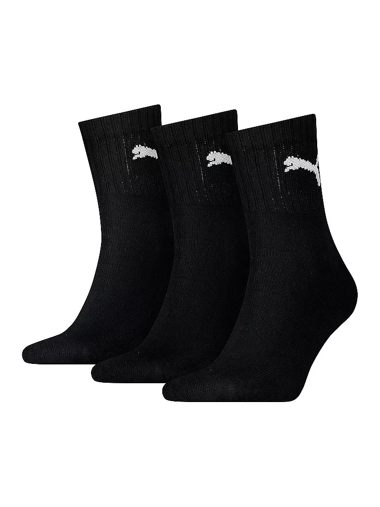 PUMA | Lot de 3 paires de chaussettes coupe classique | Noir