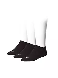 PUMA | Lot de 3 paires de chaussettes de sport invisibles | Noir
