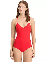 PUMA | Maillot de bain femme col en V | Rouge