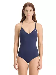 PUMA | Maillot de bain femme col en V | Bleu foncé