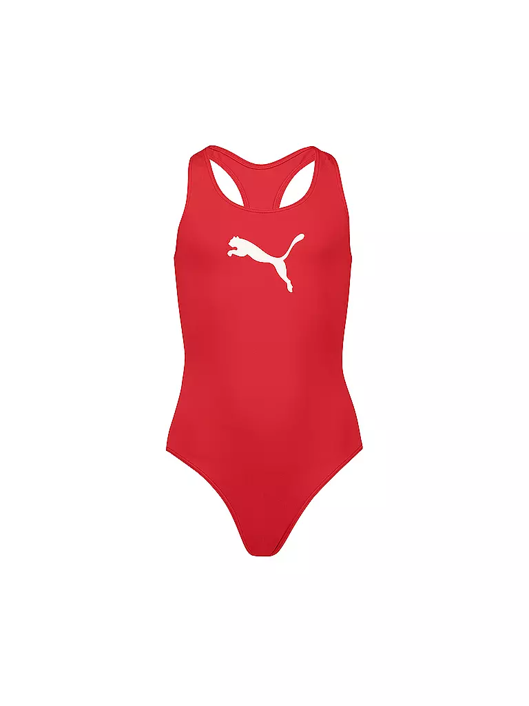 PUMA | Maillot de bain fille dos nageur | Rouge